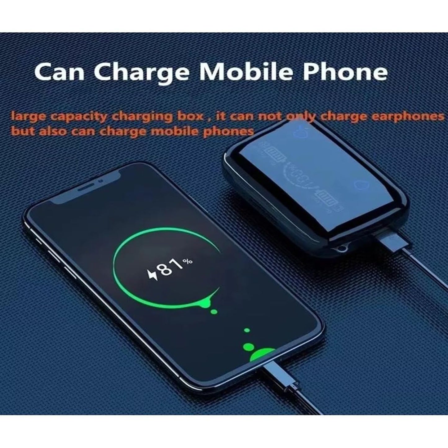 Căști Bluetooth Autonomie 4–5h, Display Nivel Încărcare, WaterProof , Carcasă 2000mAh, Noise Reduction