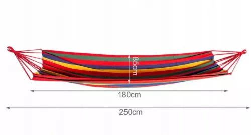 Hamac Multicolor pentru 1 Persoană 80×200 cm – Confortabil, Rezistent, Suportă până la 120 kg