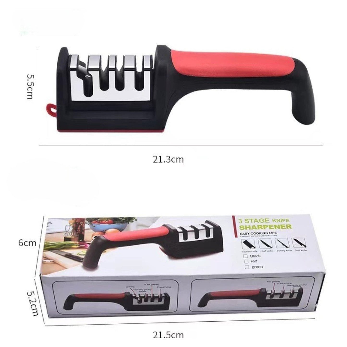 Ascuțitor Cuțite Profesional 3 Moduri – Ergonomic, Sigur, Ultra Eficient