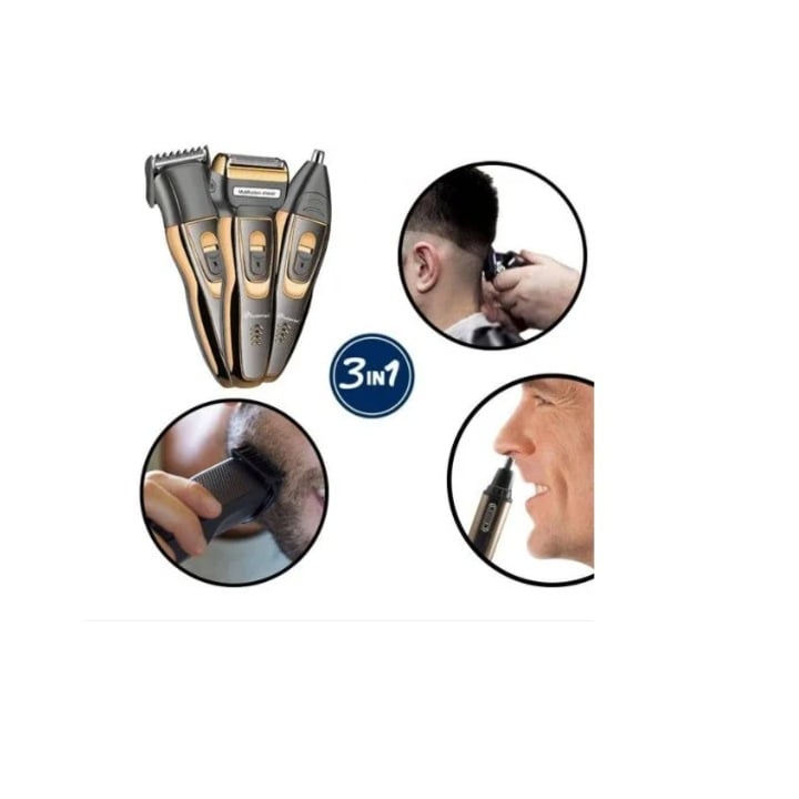 Trimmer Multifuncțional GEEMY GM-595 – Performanță, Stil și Versatilitate 3 în 1