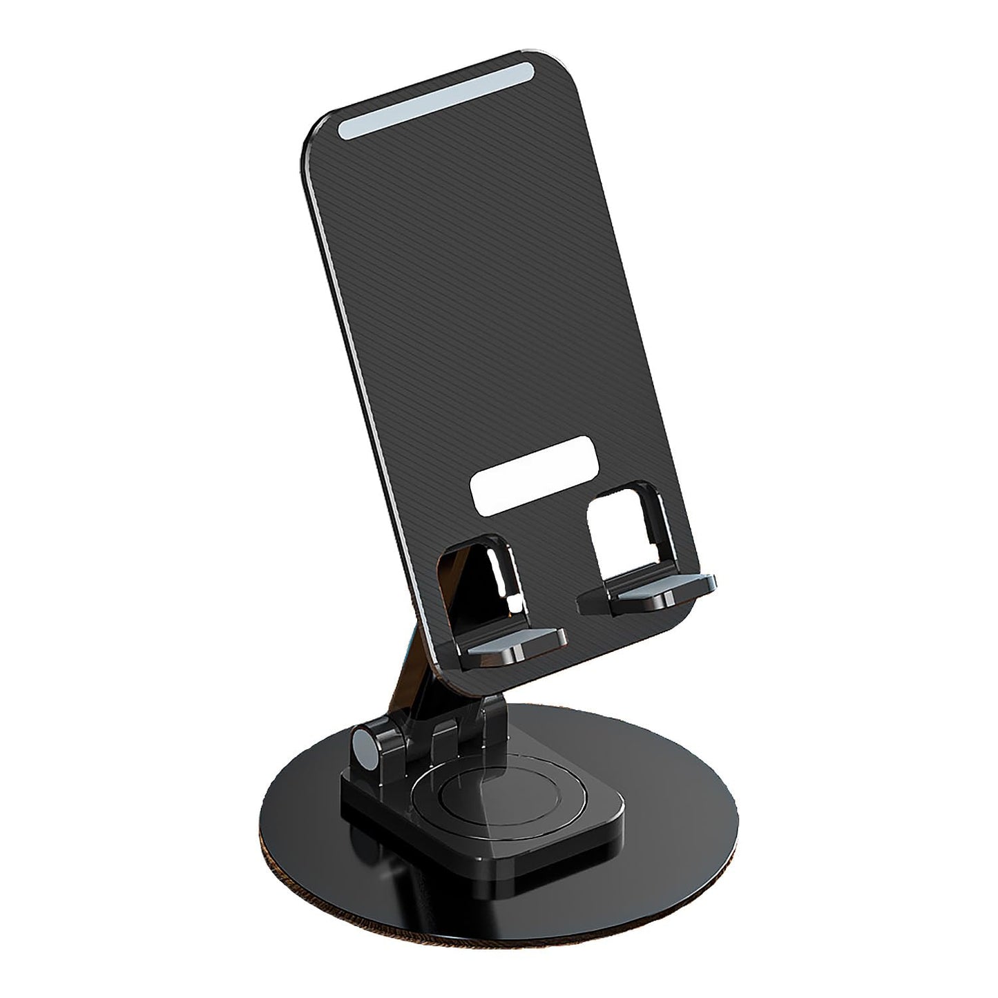 Suport pliabil pentru telefon – reglabil 360°, compatibil universal, din plastic durabil – Negru