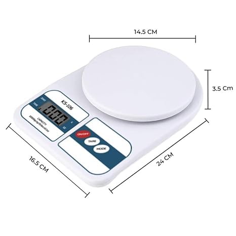 Cântar Digital de Bucătărie 7Kg – Precizie 1g, Afișaj LCD, Funcție TARA