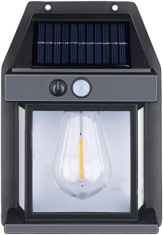 Lampă Solară LED cu Senzor de Mișcare 600LM, IP65, Panou Solar, 1800mAh 6-12 Ore