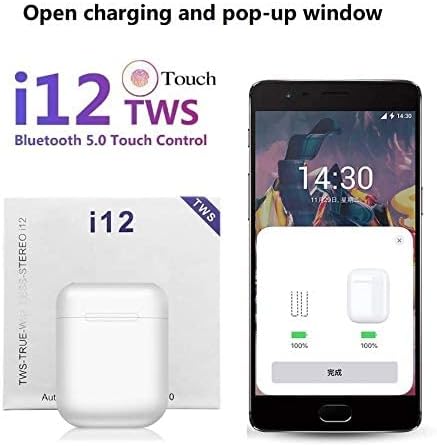 Căști Wireless ZET-i12 Bluetooth 5.0, Sunet Clar, Bass Puternic, Cutie Încărcare