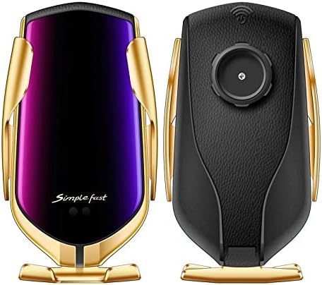 Suport auto Smart Sensor R1 cu încărcare wireless – montare pe grilă de ventilație, senzor tactil automat