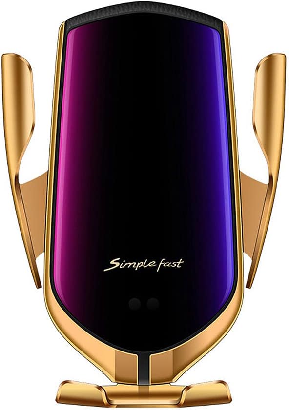 Suport auto Smart Sensor R1 cu încărcare wireless – montare pe grilă de ventilație, senzor tactil automat