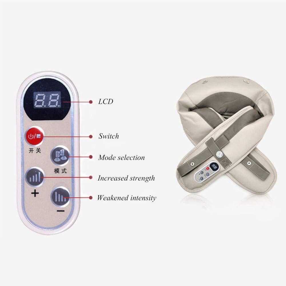 Aparat de Masaj pentru Gât și Umeri cu Infraroșu, Electric, 24W, Funcție Încălzire, Oprire Automată, Crem