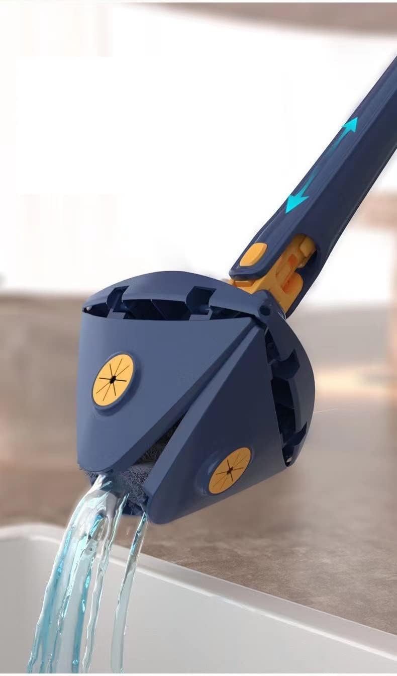 Mop Triunghiular Mâner Telescopic – Microfibră Inclusa Ultra-Absorbantă