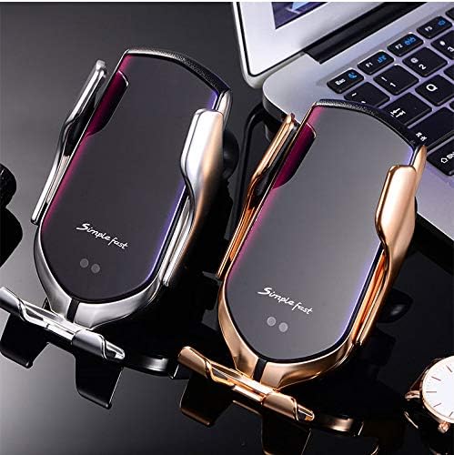 Suport auto Smart Sensor R1 cu încărcare wireless – montare pe grilă de ventilație, senzor tactil automat