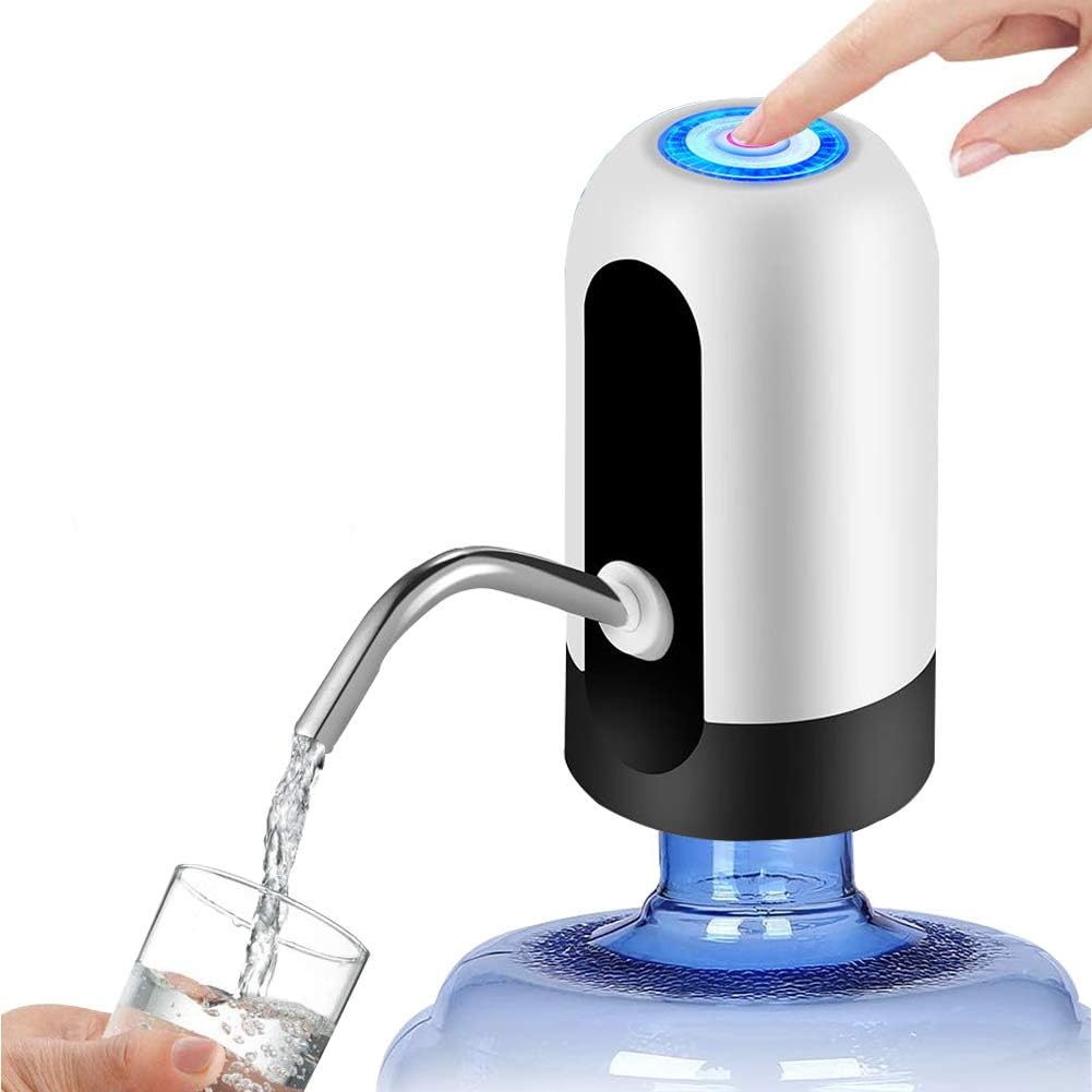 Pompa Electrică pentru Apa USB cu Indicator LED și Tub Inox pentru Bidon