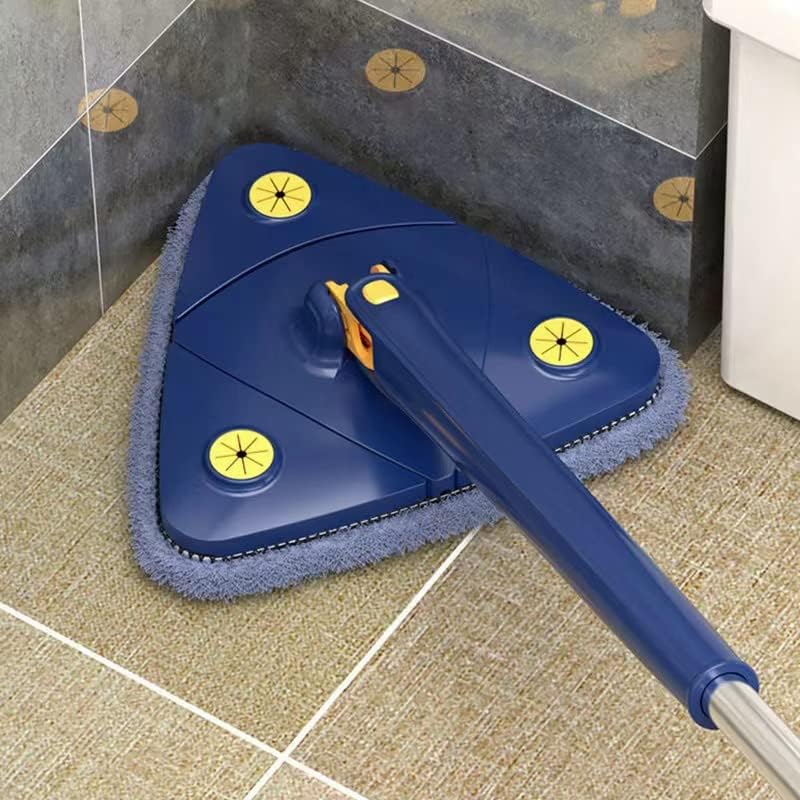 Mop Triunghiular Mâner Telescopic – Microfibră Inclusa Ultra-Absorbantă