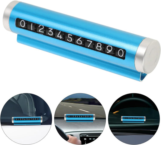 Suport Număr de Telefon ZET® pentru Mașină – Design Modern, Montare Rapidă, Vizibilitate Clară, Material Durabil