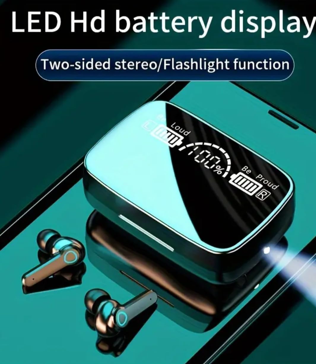 Căști Bluetooth Autonomie 4–5h, Display Nivel Încărcare, WaterProof , Carcasă 2000mAh, Noise Reduction