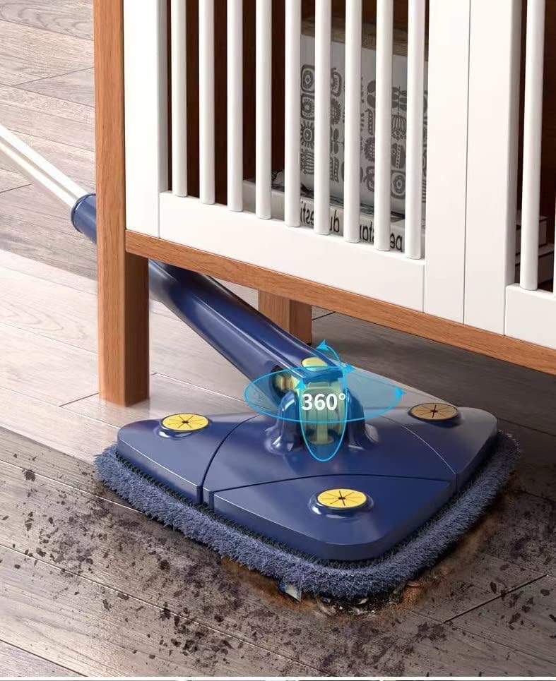 Mop Triunghiular Mâner Telescopic – Microfibră Inclusa Ultra-Absorbantă