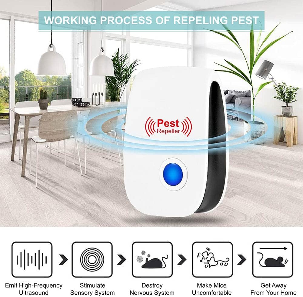 Aparat Ultrasonic Împotriva Dăunătorilor – Protecție Eficientă pentru Casă, Silențios și Ușor de Utilizat