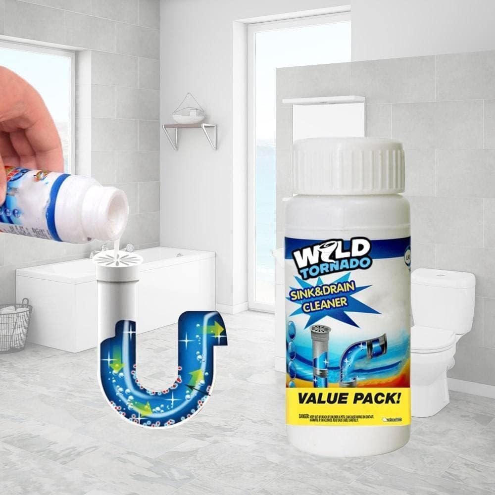 Pulbere Desfundat Scurgeri 100g – Soluție Instant pentru Chiuvete și Țevi, Formulă Anticorozivă, Sigură pentru Fosă Septică