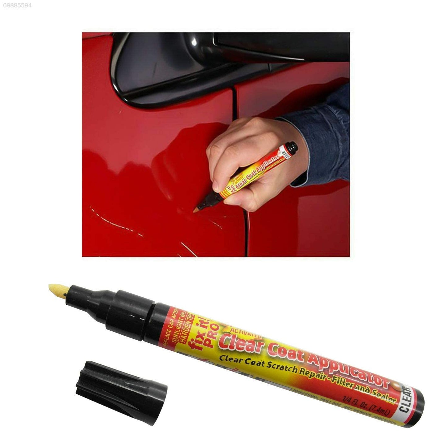 Marker Reparare Zgârieturi Auto – Stilou Corector Vopsea pentru Caroserie, Impermeabil, Anti-Rugină, Amestecare Automată
