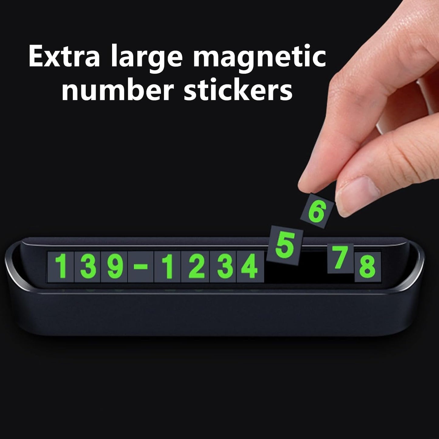 Suport Număr Telefon Auto – Accesoriu Practic pentru Vizibilitatea Contactului în Mașină