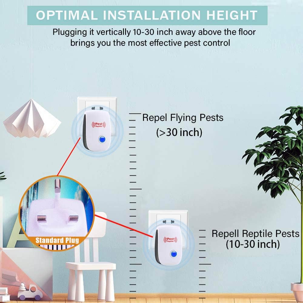 Aparat Ultrasonic Împotriva Dăunătorilor – Protecție Eficientă pentru Casă, Silențios și Ușor de Utilizat