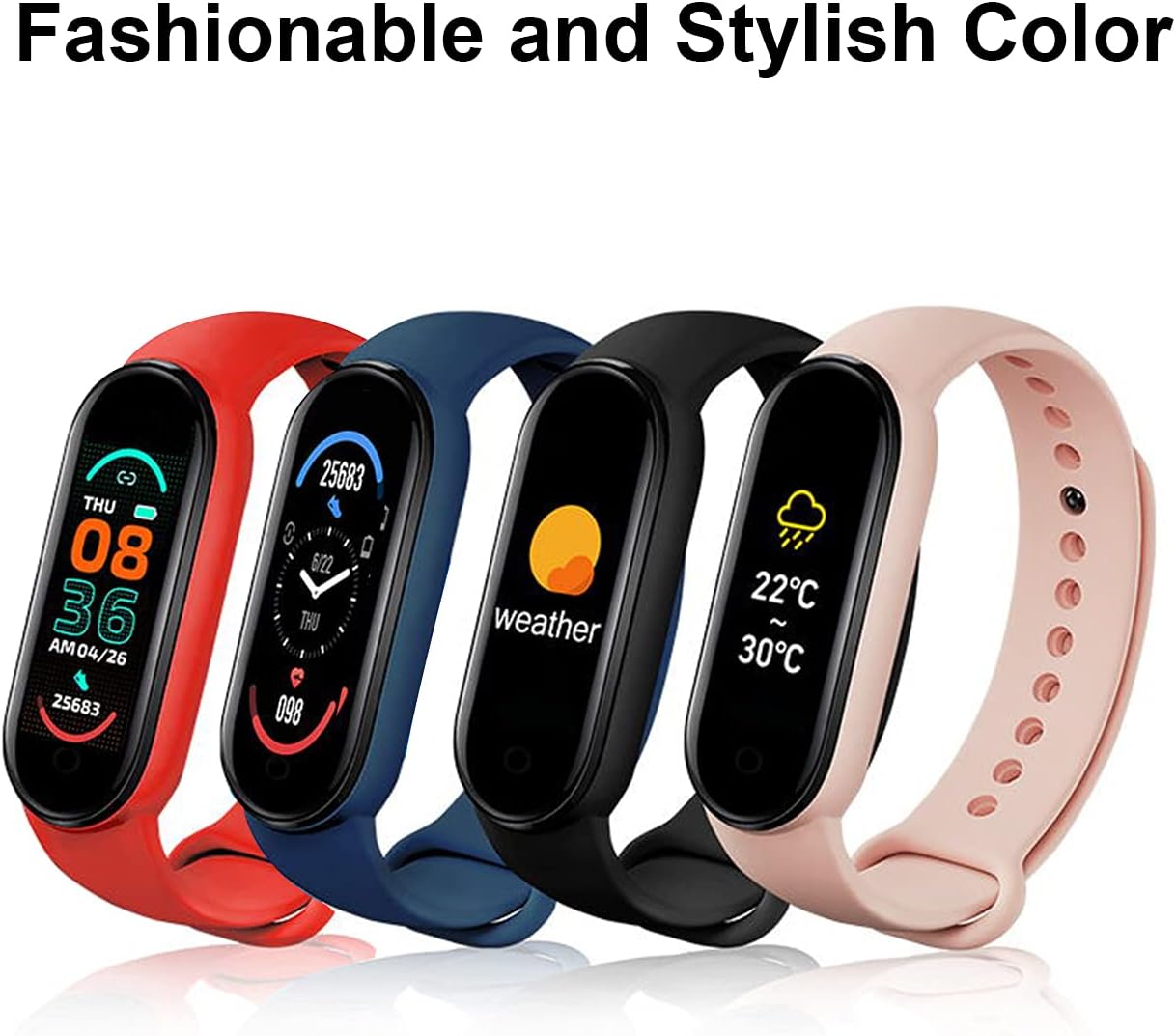 Brățară Inteligentă Smart Band – Monitorizare Ritm Cardiac, Oxigen în Sânge, Somn și Activitate Sportivă, Impermeabilă