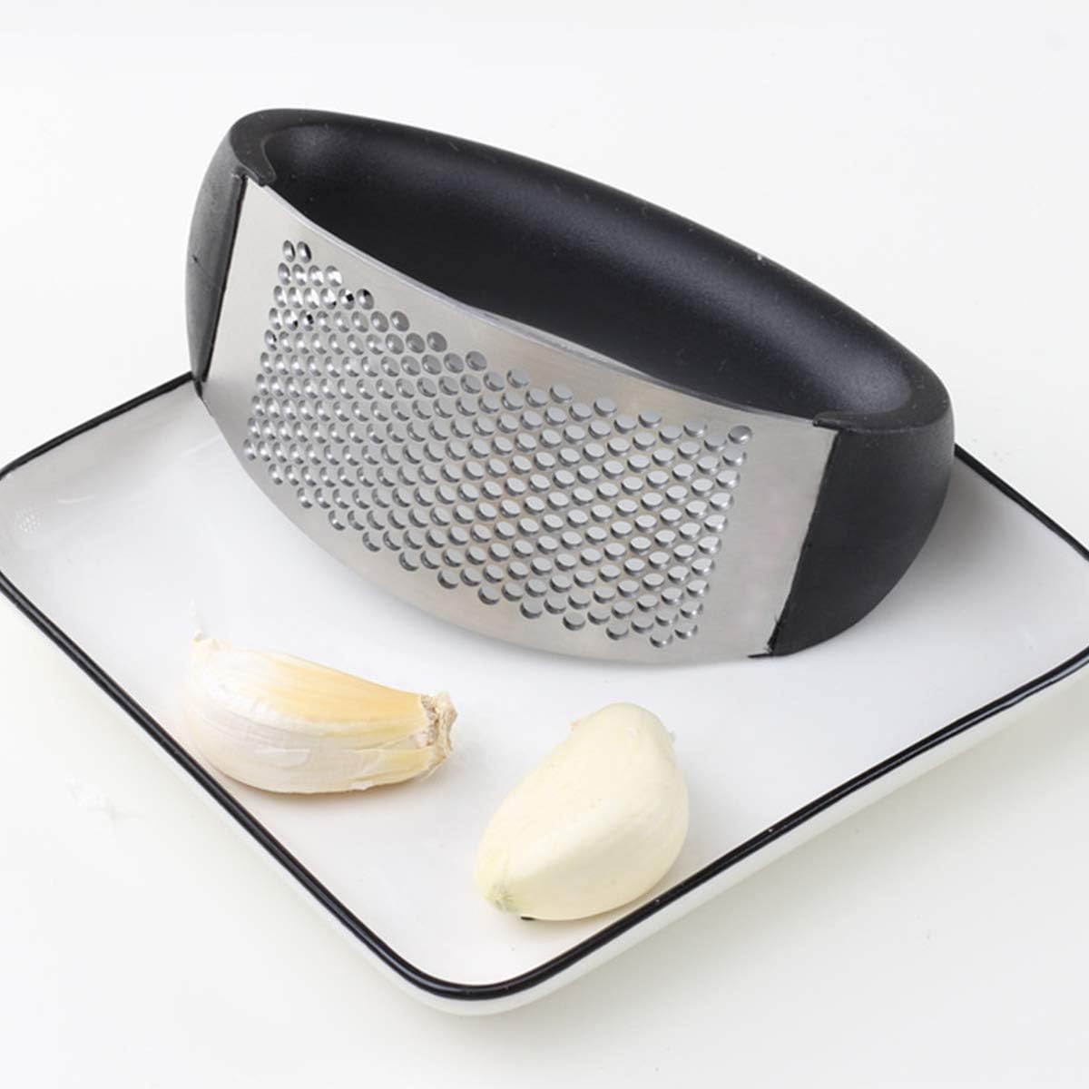 Presă Premium pentru Usturoi & Ghimbir – Inox Rezistent, Design Ergonomic, Anti-Alunecare, Compactă și Ușor de Curățat