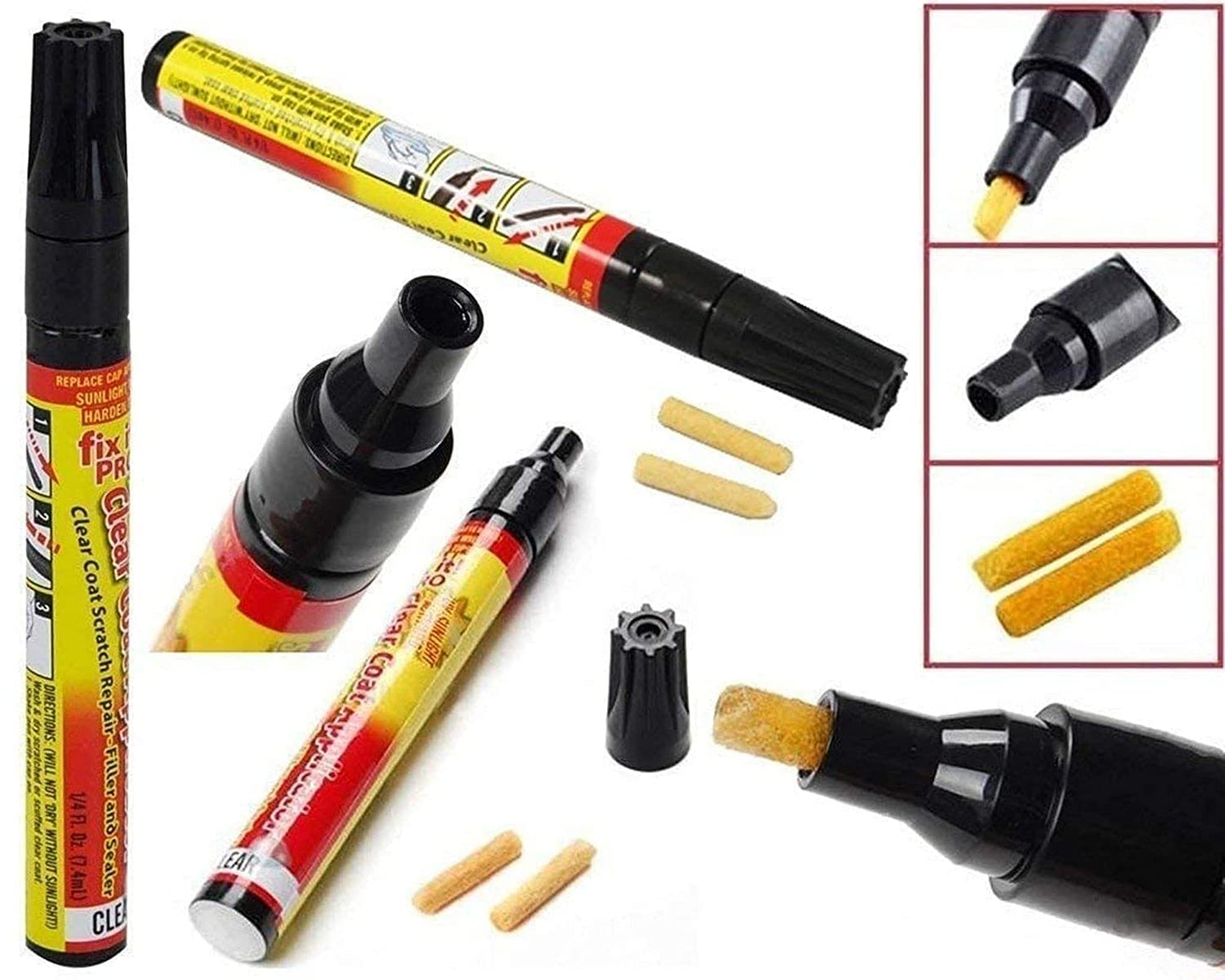 Marker Reparare Zgârieturi Auto – Stilou Corector Vopsea pentru Caroserie, Impermeabil, Anti-Rugină, Amestecare Automată