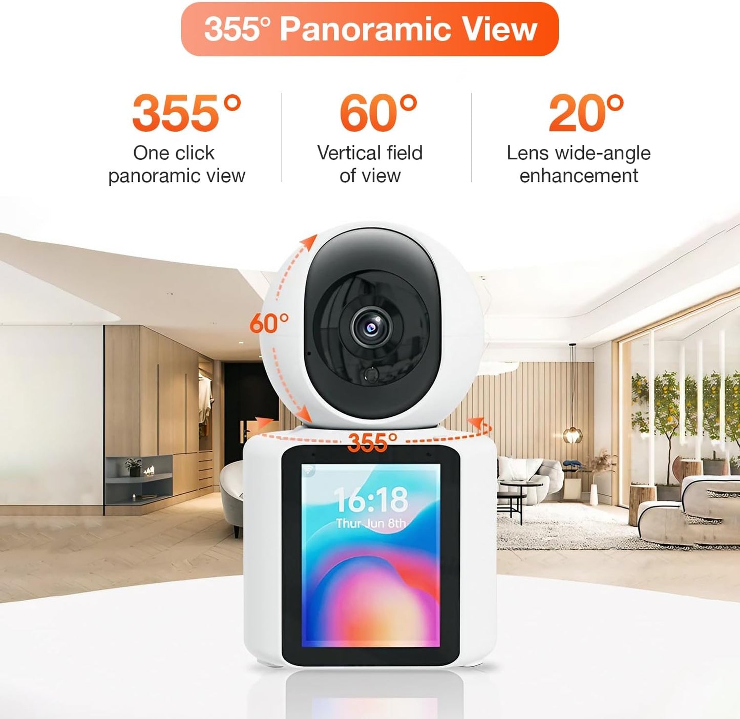 Camera Video ZET® cu Comunicare Bidirecţională HD 1080p (3 MP) – Supraveghere pentru casă sau copil