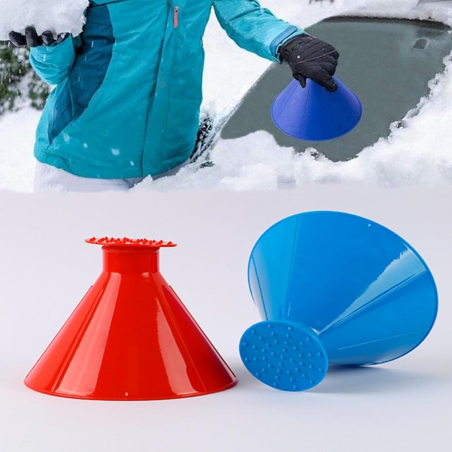 Pâlnie pentru Parbrizol / Racletă pentru Gheață Auto