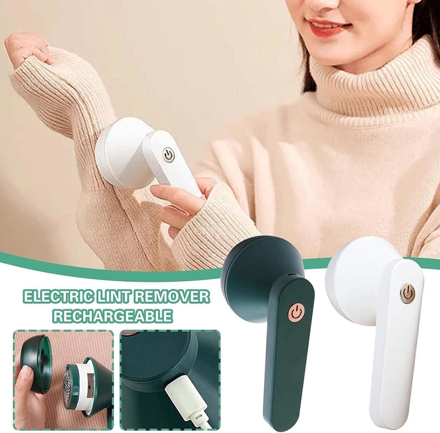 Aparat Electric Îndepărtat Scame Reîncărcabil – Lame Premium, Rezervor Transparent, Portabil USB