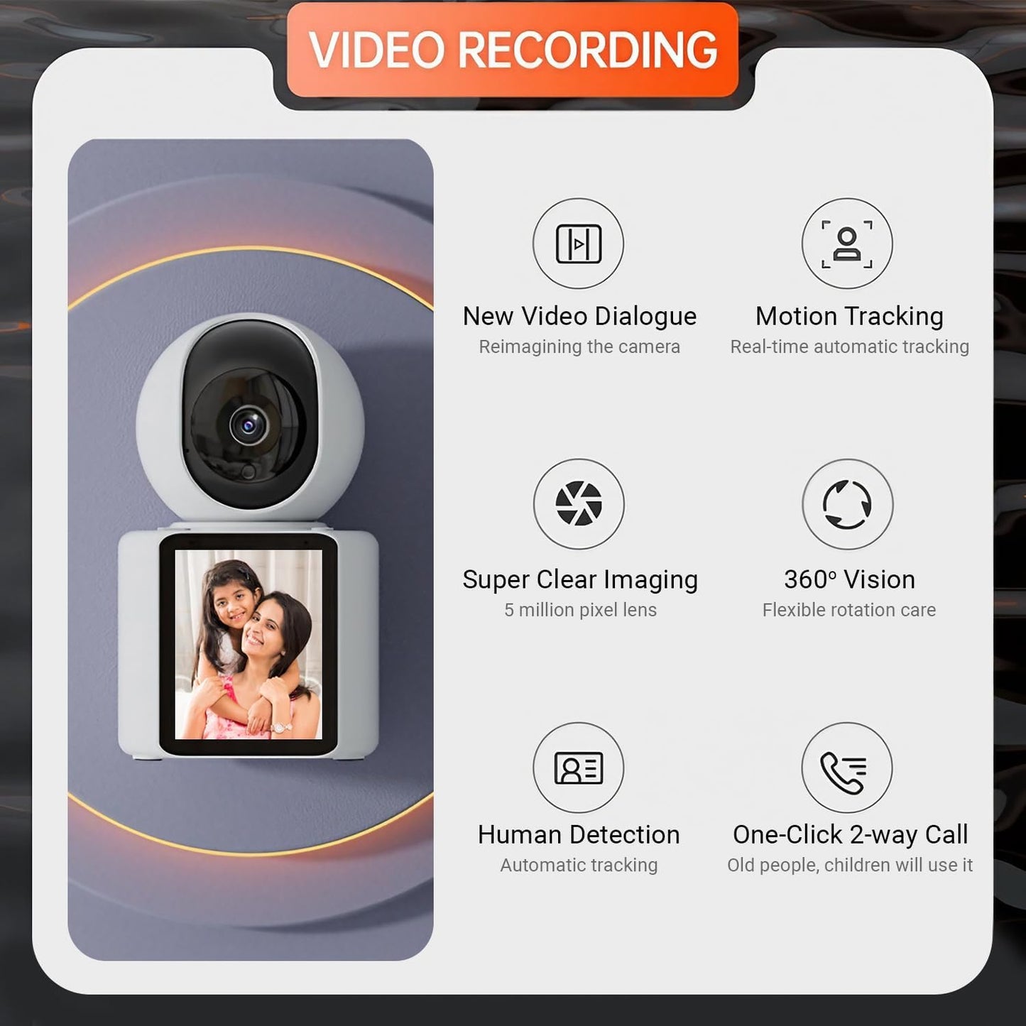 Camera Video ZET® cu Comunicare Bidirecţională HD 1080p (3 MP) – Supraveghere pentru casă sau copil