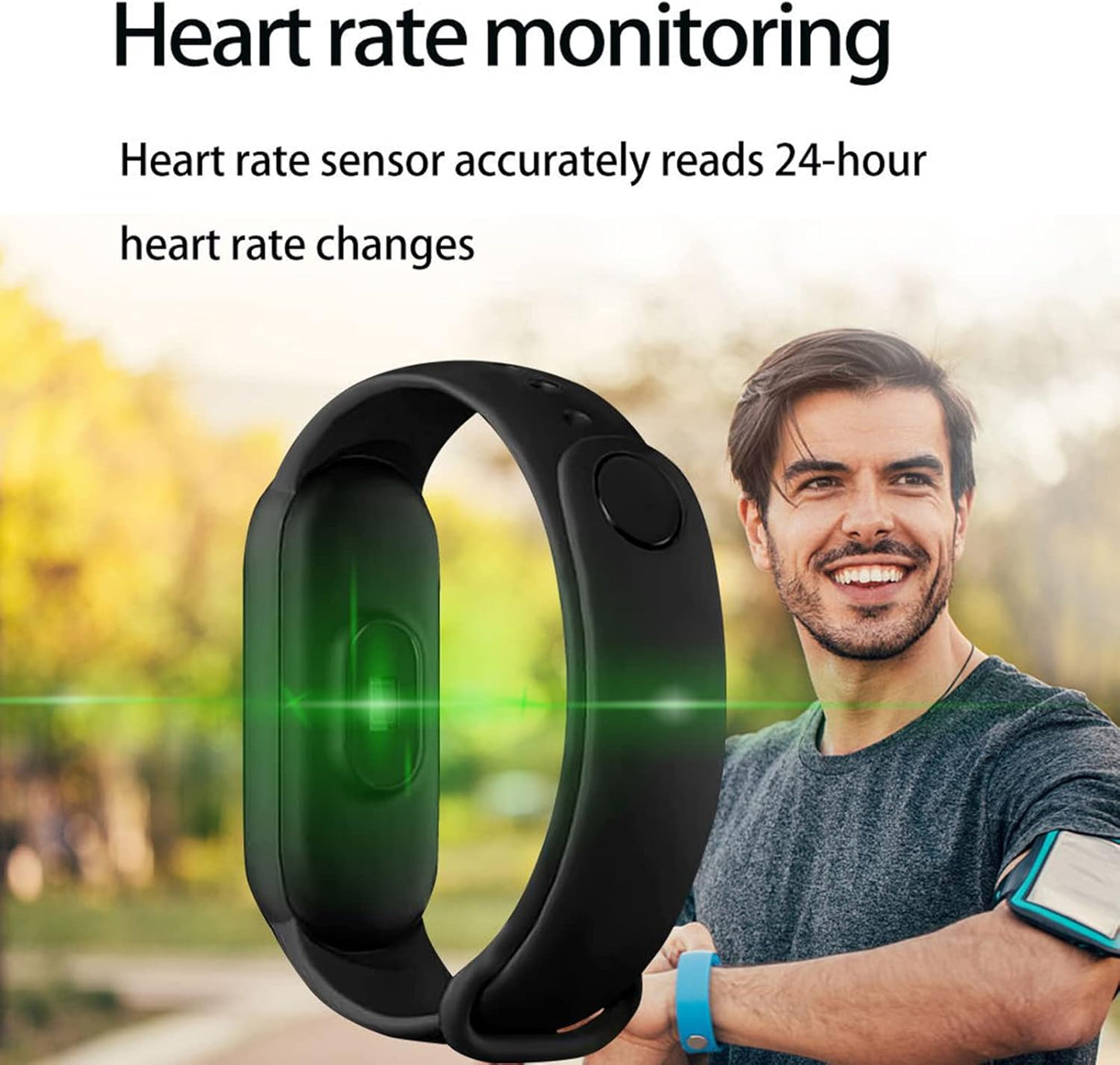 Brățară Inteligentă Smart Band – Monitorizare Ritm Cardiac, Oxigen în Sânge, Somn și Activitate Sportivă, Impermeabilă