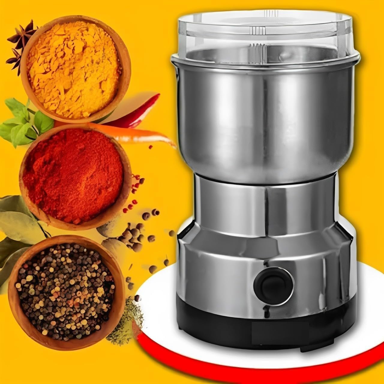 Râșniță Electrică 150W, Oțel Inoxidabil, Pentru Cafea, Condimente, Nuci