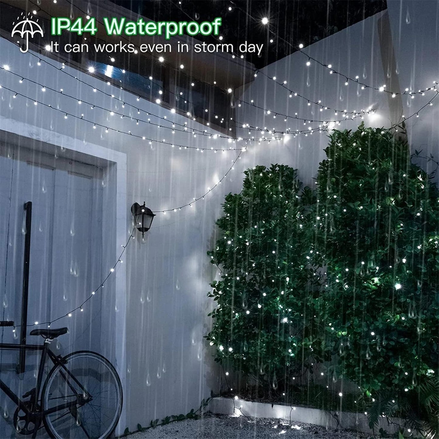 Instalație 140 LED – 9m Interior-Exterior, Crăciun și Evenimente Conectare Priza