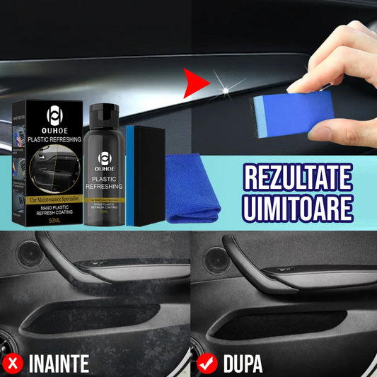 Soluție pentru Restaurarea Plasticului Auto 30 ml – Redă Strălucirea și Protejează Suprafețele