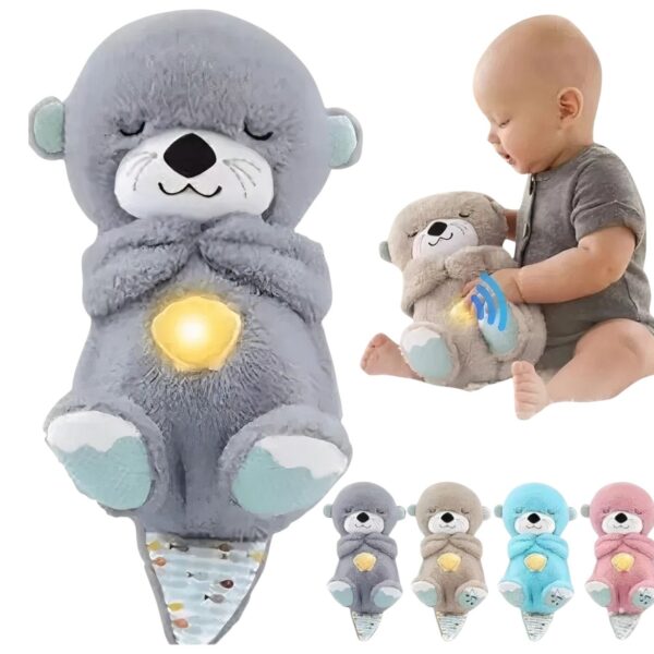 Jucărie Senzorială Calmanta De Pluș pentru Bebeluși - Lumini, Muzică & Respirație Ritmică 11 Moduri