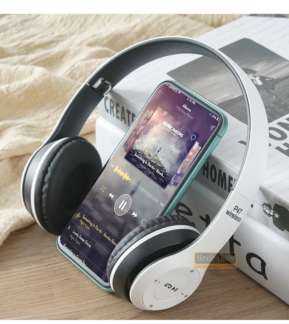 Căști Bluetooth ZET® Over-Ear cu Microfon, Bluetooth 5.0, Bass Puternic, Autonomie Extinsă