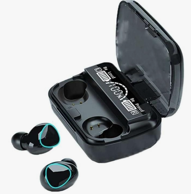 Căști Wireless Bass Puternic ZET Bluetooth 5.0, Control Tactil, Rezistență la Apă IPX4, Autonomie Extinsă, Cutie de Încărcare Portabilă, Compatibile iOS &amp; Android