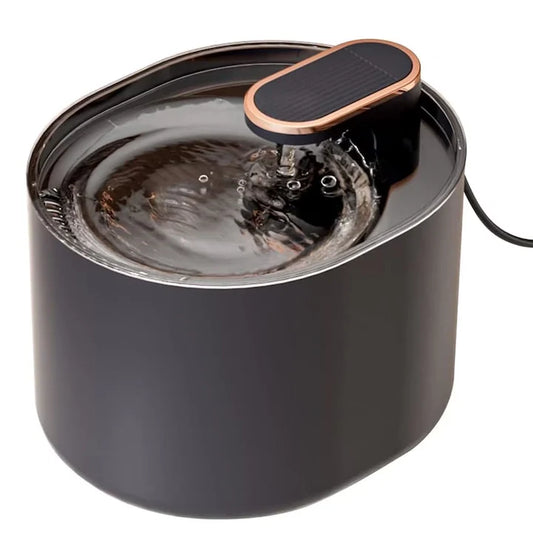 Dispenser Automat de Apă Tip Fântână pentru Pisici și Câini 3L – Silențios, cu Filtrare și LED Albastru