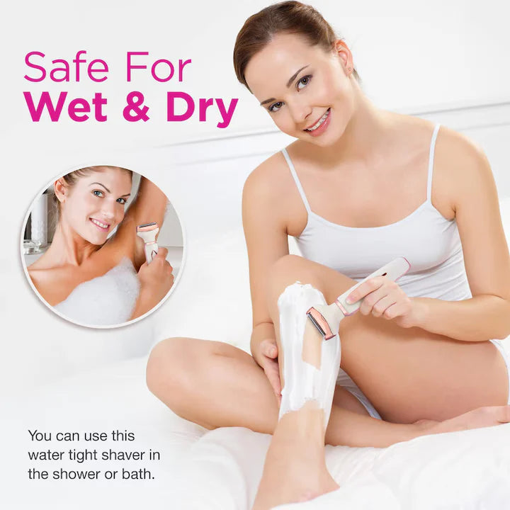 Epilator 4 în 1 Multifuncțional USB – Aparat de ras și trimmer pentru corp, față, sprâncene și nas, wet & dry, precis și delicat