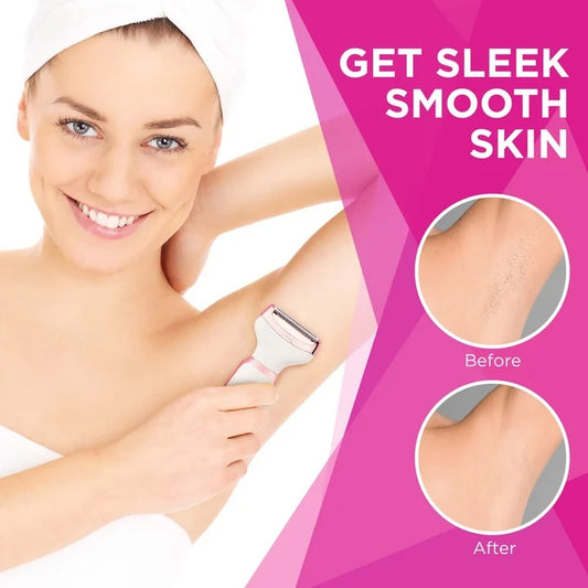 Epilator 4 în 1 Multifuncțional USB – Aparat de ras și trimmer pentru corp, față, sprâncene și nas, wet & dry, precis și delicat