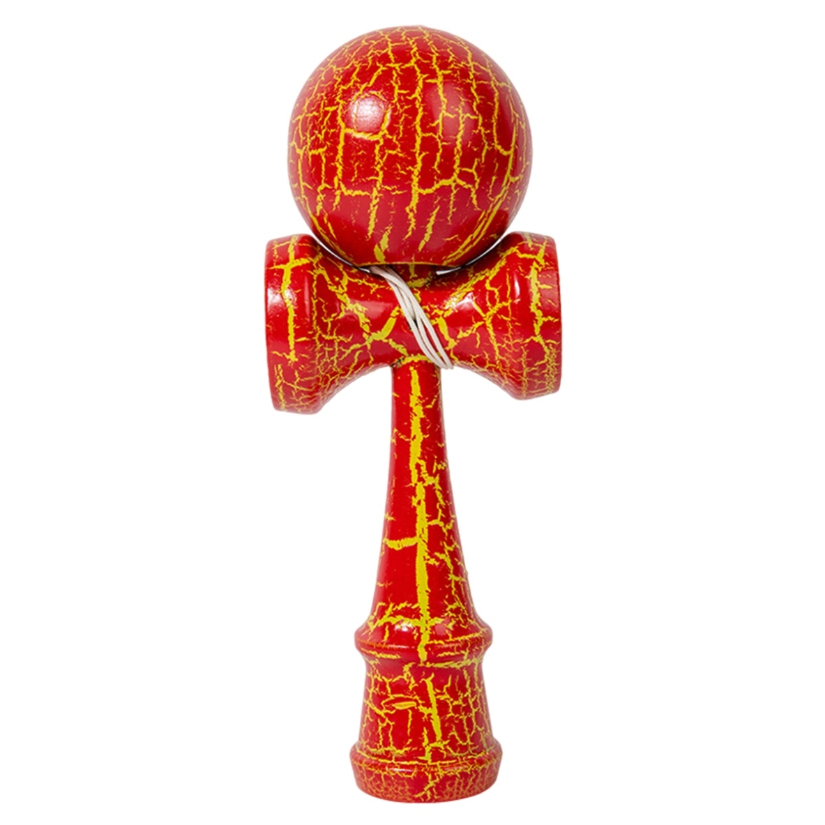 Kendama Crack Joc Interactiv 18cm din Lemn – Model Crăpătură, Culori Vibrante