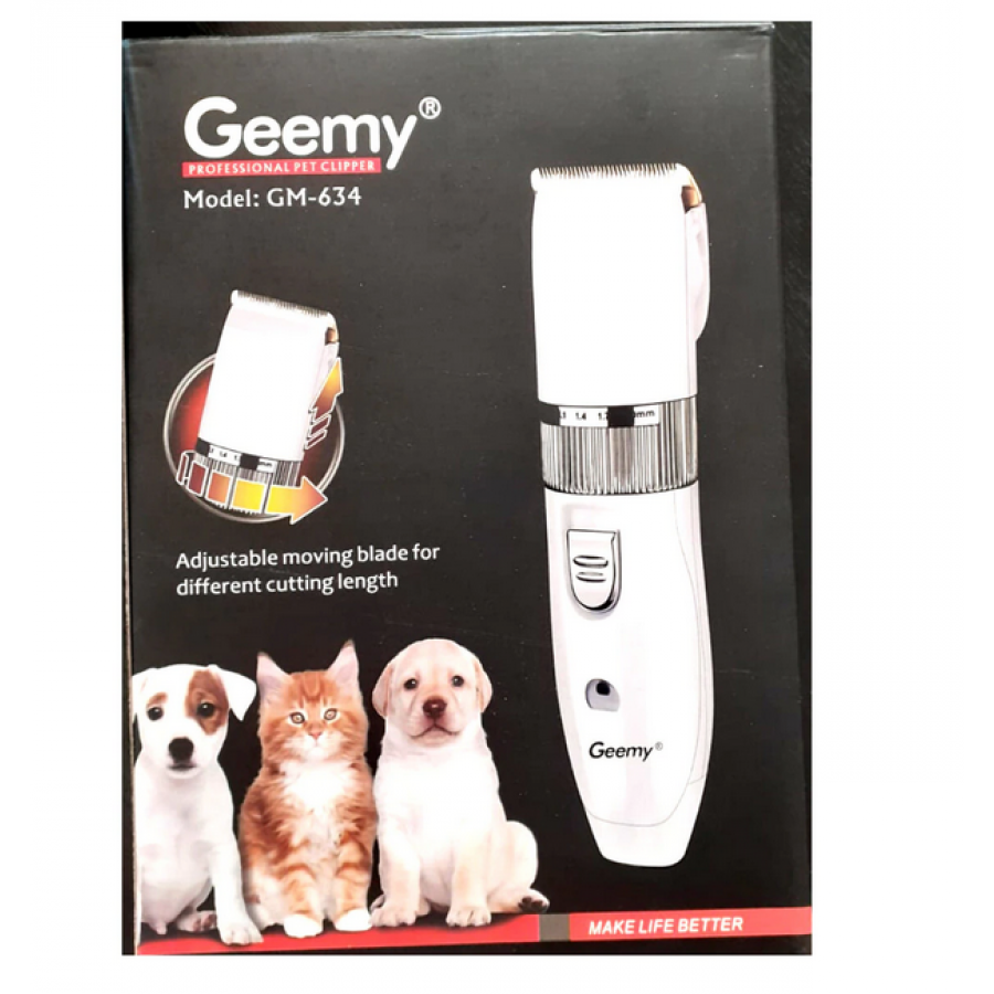 Mașina de Tuns pentru Animale de Companie cu Lame Metalice și Cuțit Ceramic
