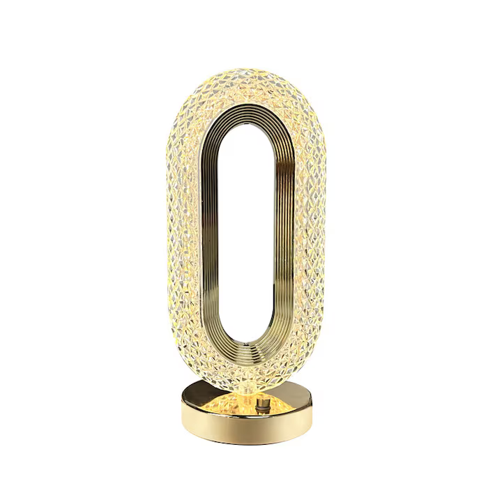 Veioză Cristal Acrilic – Touch Control, 3 Culori, Reîncărcabilă USB, 3000mAh, Design Modern Premium