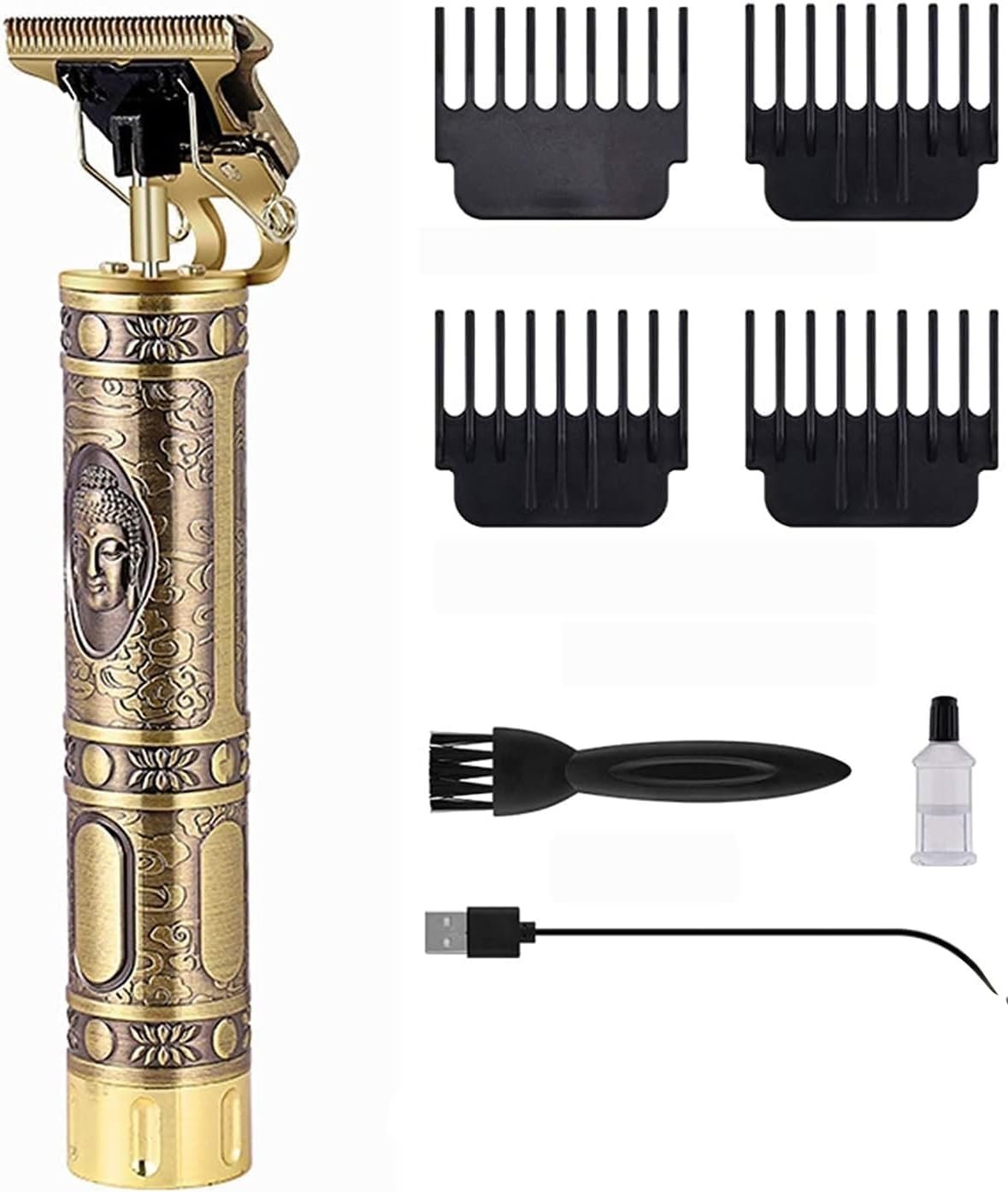 Aparat Profesional de Tuns Contur Wireless, 10W, 120 Min Autonomie, Lame din Oțel Inoxidabil, Încărcare Rapidă USB, Accesorii Incluse