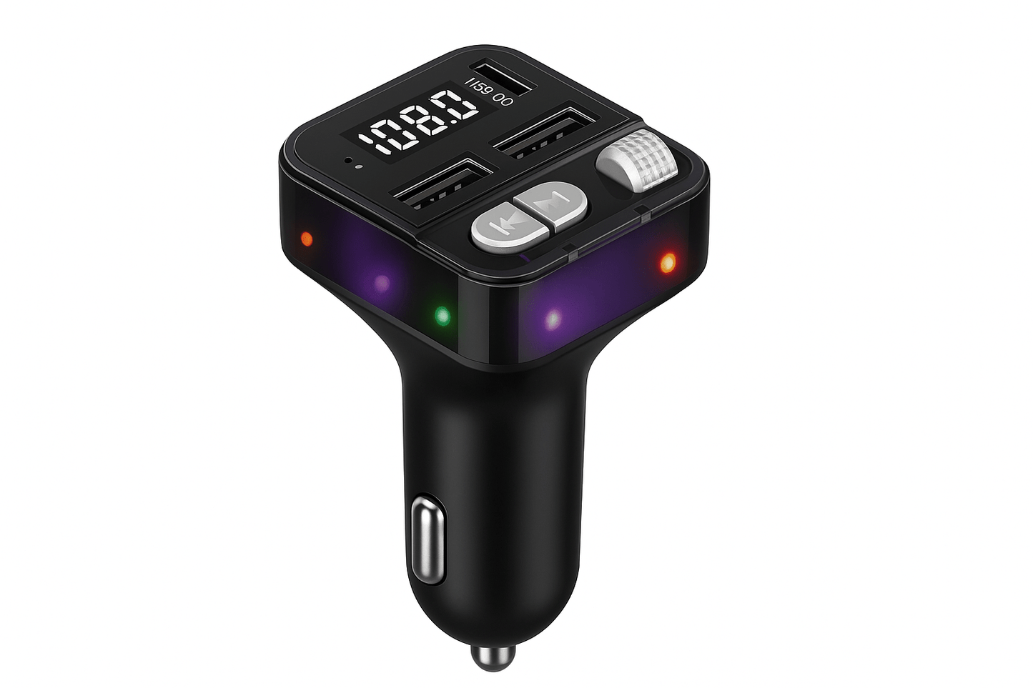 Modulator Auto FM C59 – 3 în 1: Bluetooth, Hands-Free și Încărcare Rapidă Dual USB