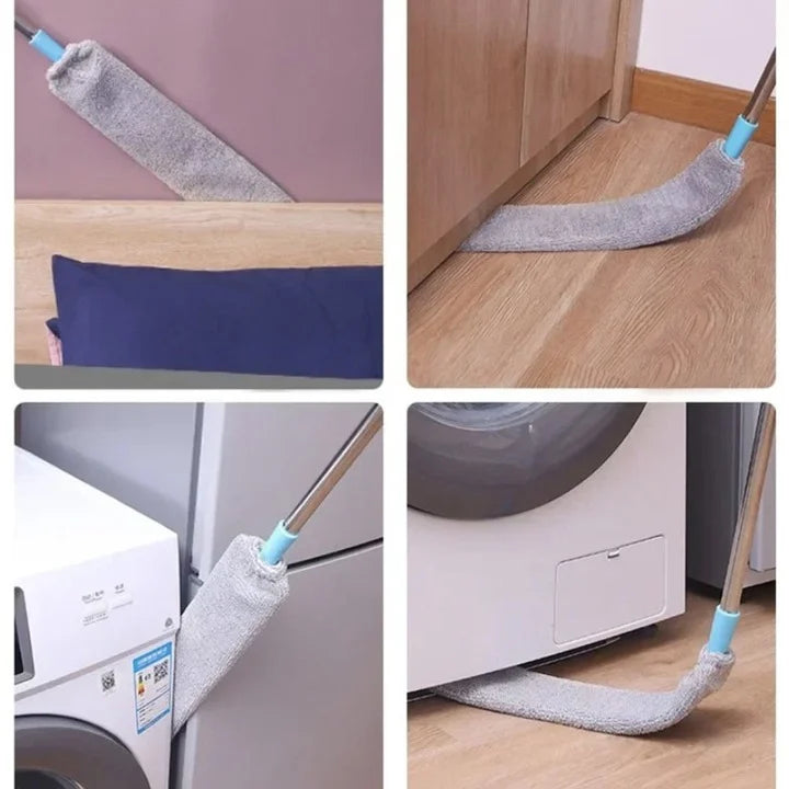 Mop Flexibil Multifuncțional cu Mâner Telescopic 106–150 cm – Lavetă microfibră, cap rotativ, curățare eficientă fără efort