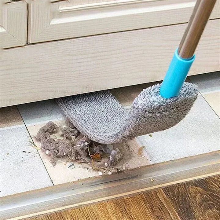 Mop Flexibil Multifuncțional cu Mâner Telescopic 106–150 cm – Lavetă microfibră, cap rotativ, curățare eficientă fără efort