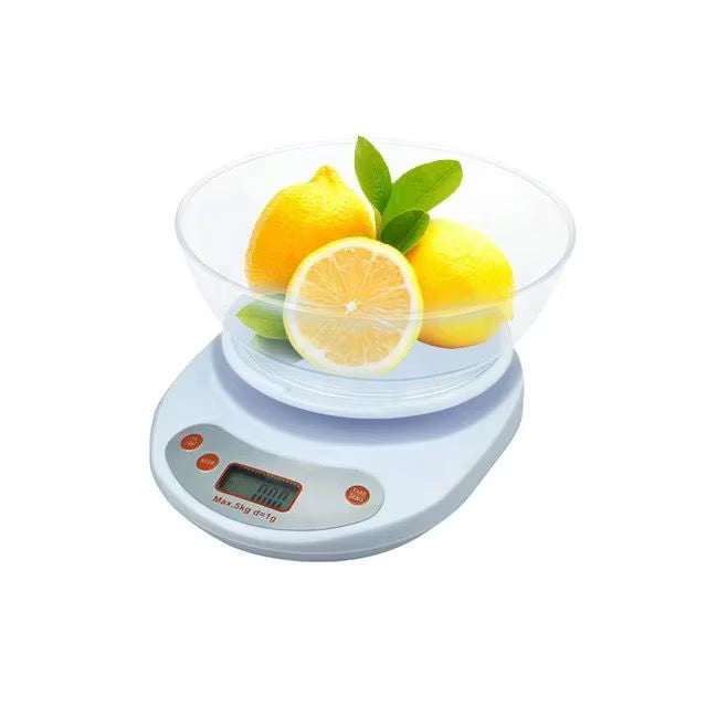 Cântar Digital cu Bol 5Kg – Precizie 1g, Afișaj LCD, Funcție TARA