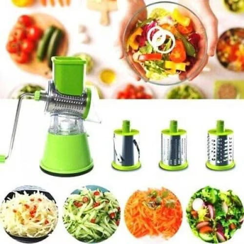 Răzătoare Manuală 3 Lame – Oțel Inoxidabil, Multifuncțională, Ergonomică