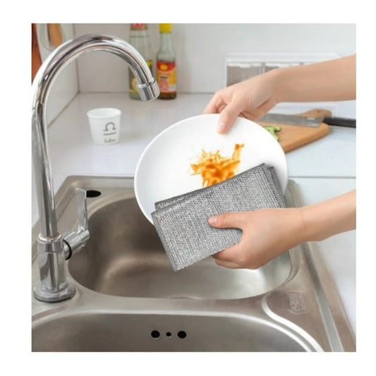 Set 10 lavete multifuncționale din microfibră metalică – 20×20 cm